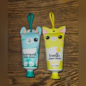 Cute Animal Hand Cream Set - Peppermint and Vanilla 2oz BNIB